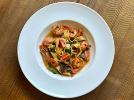 Паста з креветками