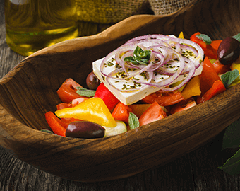 Хорьятики (домашний греческий салат)
