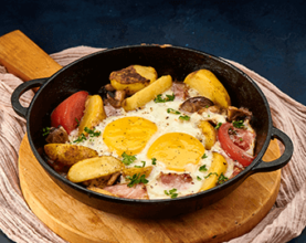 Яєчня з картоплею