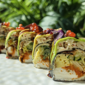 Рол без рису з вугрем та авокадо