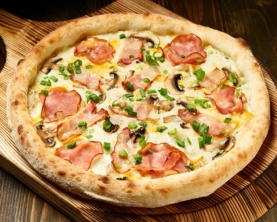 Піца Карбонара мега