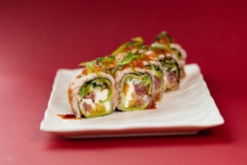 Рол без рису з лососем