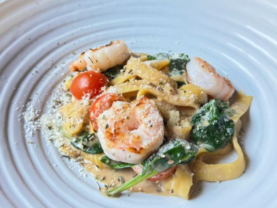 Тальятелле  з креветками