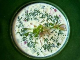 Окрошка з куркою