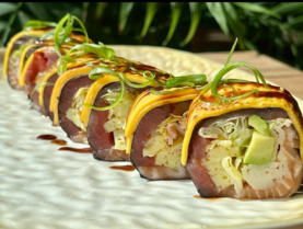 Рол без рису з лососем та тунцем