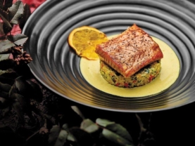 Спайсі лосось з жасминовим рисом