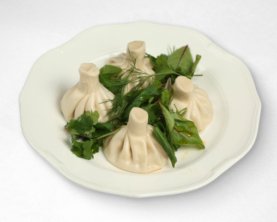 Хінкалі Тбілісурі з куркою, сиром та зеленью 4 шт