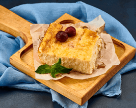 Запіканка сирна з вишнею