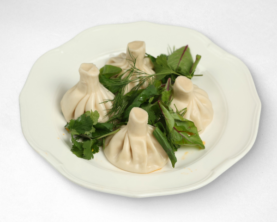 Хінкалі Тбілісурі з куркою, сиром та зеленью 4 шт